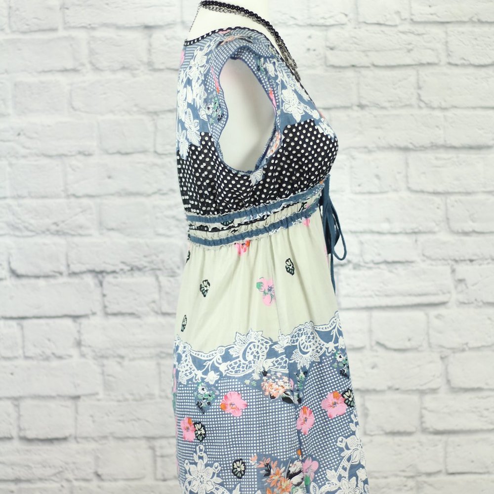 🔥 Twenty One Edgy Floral Rocker Chic Short Dress - Picture 8 of 10